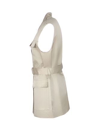 Beige viscose and linen waistcoat SEMI COUTURE | S6SM02B600